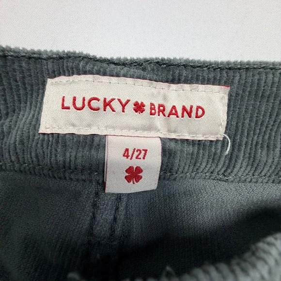 Lucky Brand Stevie High Rise Corduroy Flare Pants 27 Sage - Picture 5 of 9